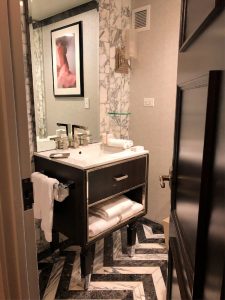 Guestroom bathroom at WestHouse New York