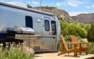 Shooting Star RV Resort is a former drive-in movie theater. Now, it's a kitschy cool Airstream trailer resort in Utah.