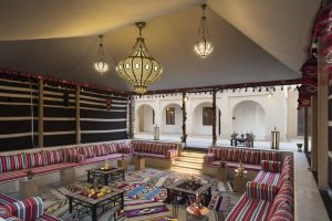 Majlis, or traditional private meeting areas, at Souk Al Wakra Qatar Hotel