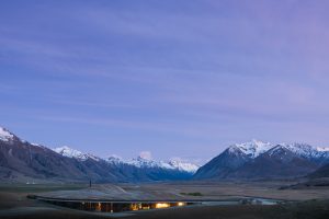 The Lindis lodge in New Zealand blends with its natural backdrop